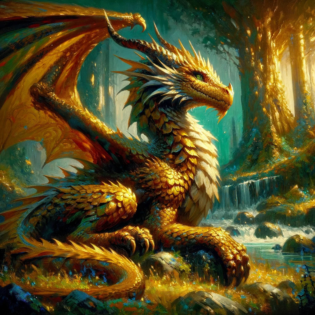 Young Gold Dragon